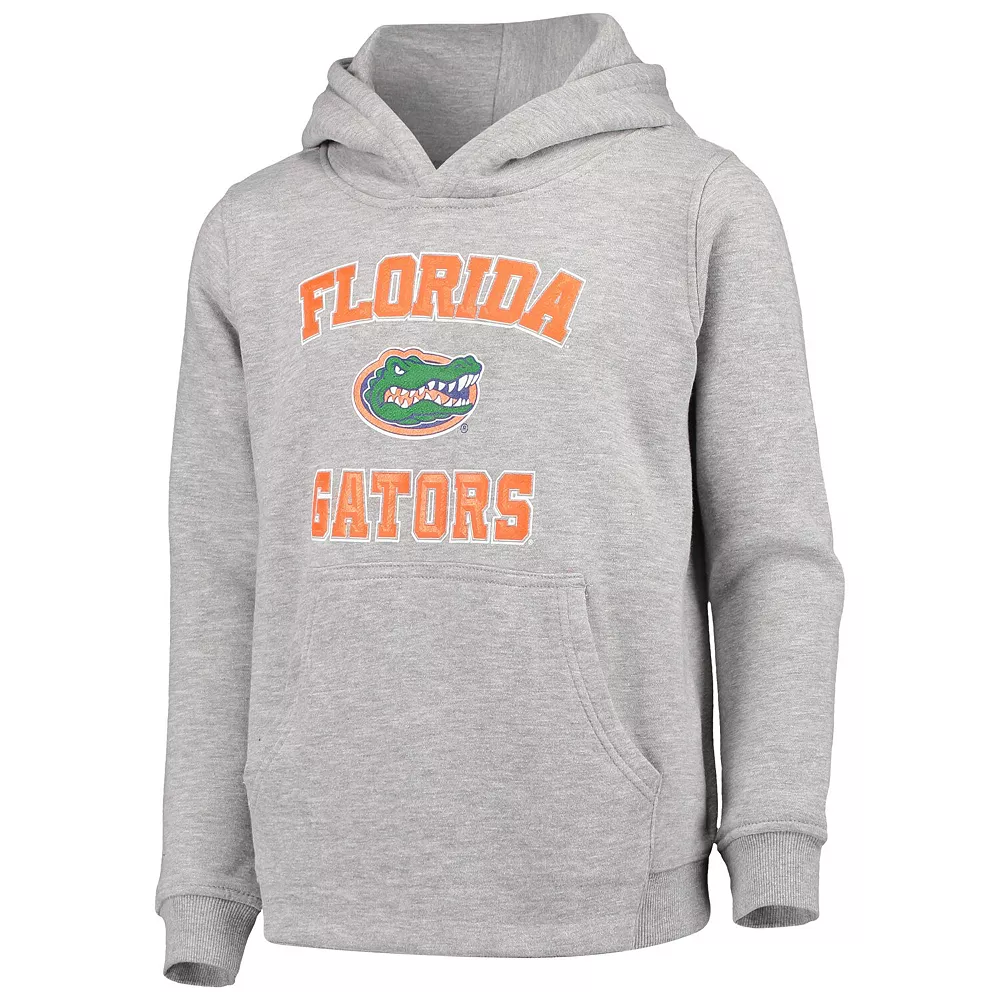Youth Heathered Gray Florida Gators Big Bevel Pullover Hoodie 3 Youth Heathered Gray Florida Gators Big Bevel Pullover Hoodie - Image 3