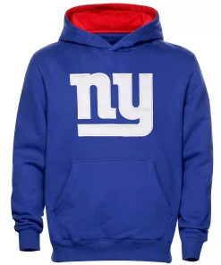 New York Giants Preschool Fan Gear Primary Logo Pullover Hoodie - Royal Blue
