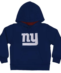Alternative view of New York Giants Toddler Fan Gear Primary Logo Pullover Hoodie - Royal Blue