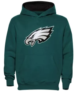 Philadelphia Eagles Preschool Fan Gear Primary Logo Pullover Hoodie - Midnight Green