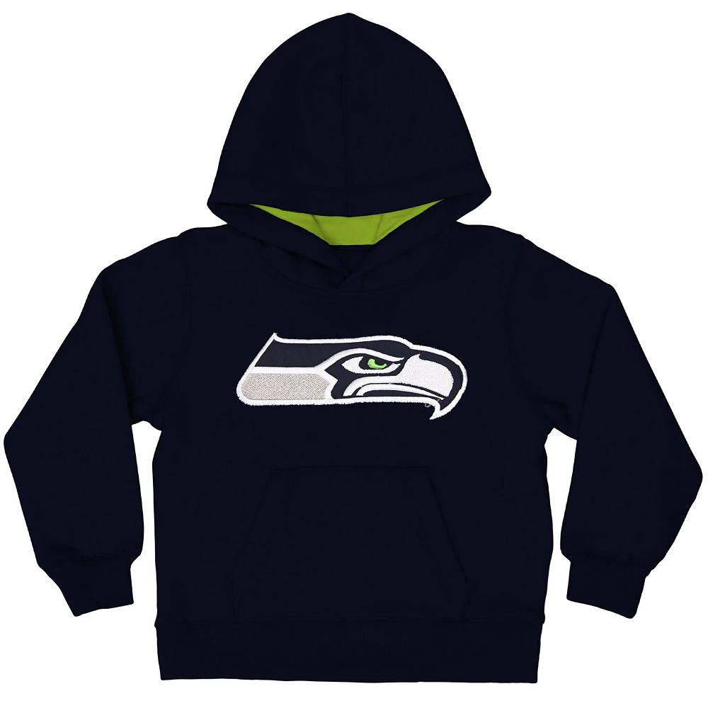 Seattle Seahawks Toddler Fan Gear Primary Logo Pullover Hoodie - College Navy 1 Seattle Seahawks Toddler Fan Gear Primary Logo Pullover Hoodie - College Navy