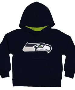 Alternative view of Seattle Seahawks Toddler Fan Gear Primary Logo Pullover Hoodie - College Navy