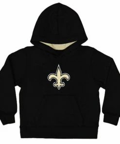 Alternative view of New Orleans Saints Toddler Fan Gear Primary Logo Pullover Hoodie - Black