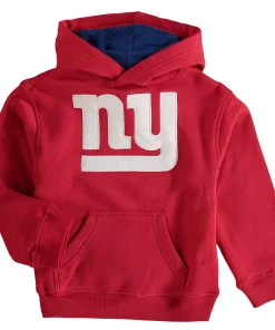 Alternative view of Preschool Red New York Giants Fan Gear Prime Pullover Hoodie