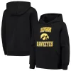 Youth Black Iowa Hawkeyes Big Bevel Pullover Hoodie