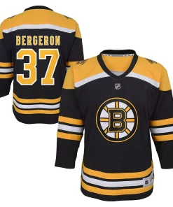 Toddler Patrice Bergeron Black Boston Bruins Replica Player Jersey -MLB Shop 4007286 ALT