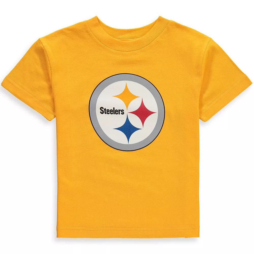 Preschool Gold Pittsburgh Steelers Team Logo T-Shirt 1 Preschool Gold Pittsburgh Steelers Team Logo T-Shirt
