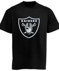 Oakland Raiders Youth Team Logo T-Shirt - Black-