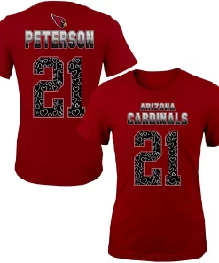 Alternative view of Girls Youth Patrick Peterson Cardinal Arizona Cardinals Fade Route Name & Number T-Shirt