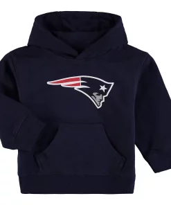 Toddler Navy New England Patriots Team Logo Pullover Hoodie