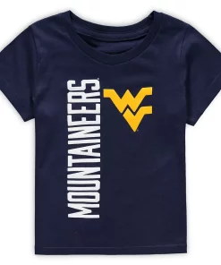 Toddler Navy West Virginia Mountaineers Big & Bold T-Shirt