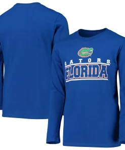 Youth Royal Florida Gators Transition Two-Hit Long Sleeve T-Shirt -MLB Shop 4029488 ALT