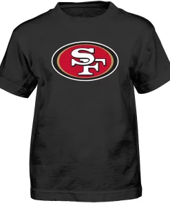 Preschool Black San Francisco 49ers Team Logo Short Sleeve T-Shirt
