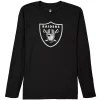 Oakland Raiders Youth Team Logo Long Sleeve T-Shirt - Black