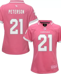 Girls Youth Patrick Peterson Pink Arizona Cardinals Bubble Gum Jersey