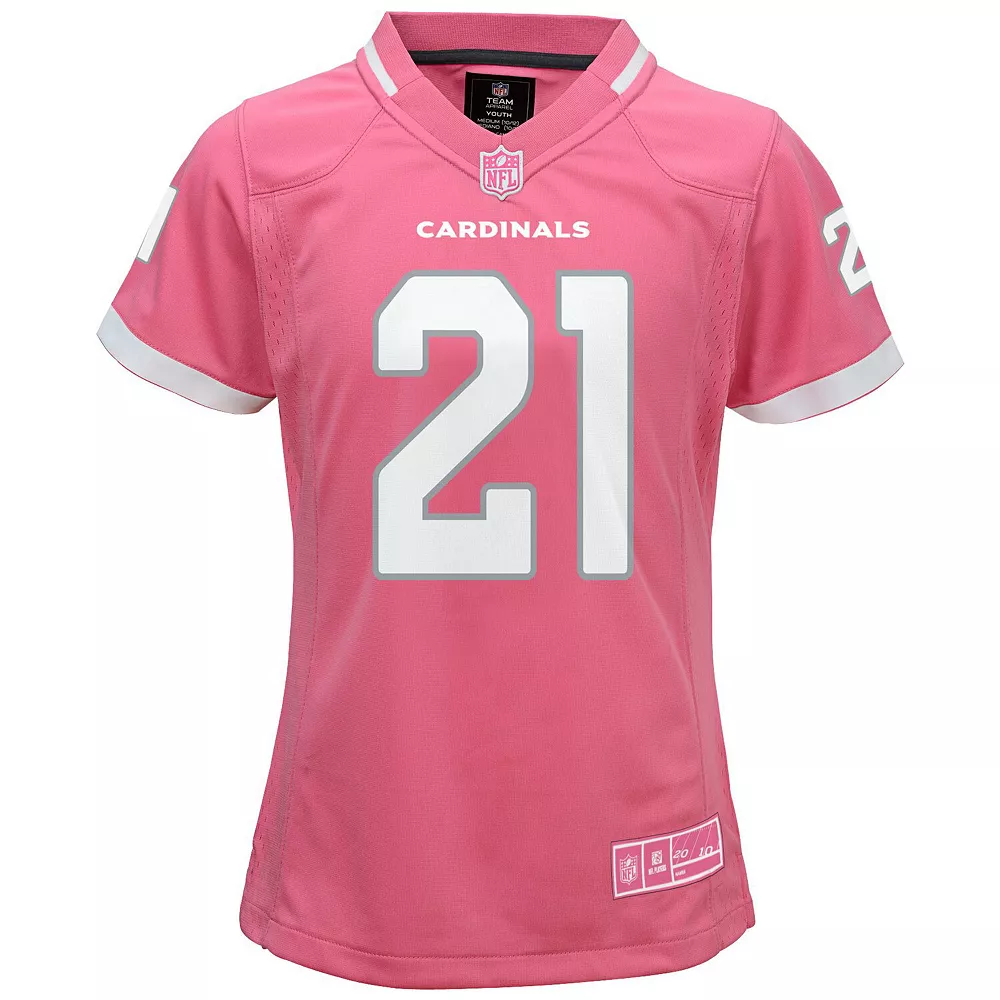 Girls Youth Patrick Peterson Pink Arizona Cardinals Bubble Gum Jersey 3 Girls Youth Patrick Peterson Pink Arizona Cardinals Bubble Gum Jersey - Image 3