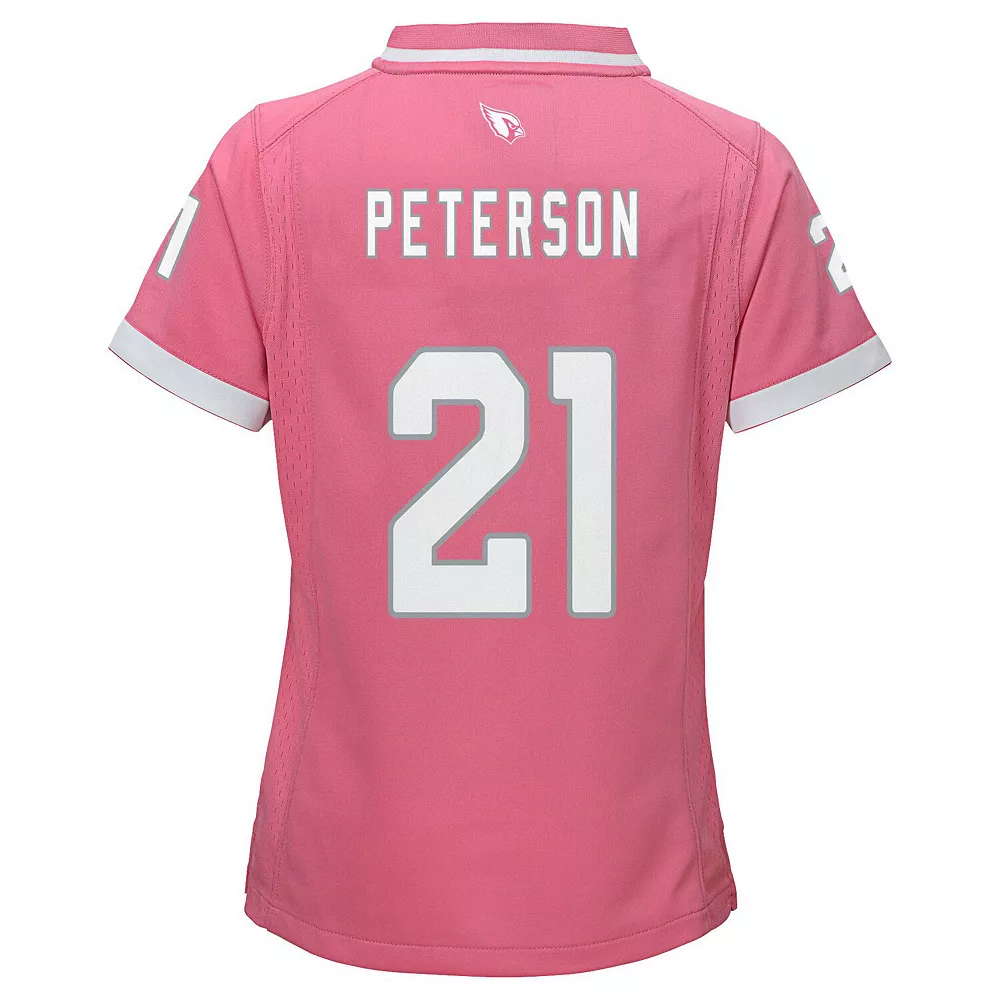 Girls Youth Patrick Peterson Pink Arizona Cardinals Bubble Gum Jersey 4 Girls Youth Patrick Peterson Pink Arizona Cardinals Bubble Gum Jersey - Image 4