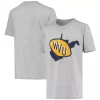 Youth Heathered Gray West Virginia Mountaineers Vault Logo Short Sleeve T-Shirt