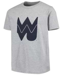 Youth Heathered Gray West Virginia Mountaineers Vault Logo Short Sleeve T-Shirt -MLB Shop 4036721 ALT2