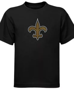 New Orleans Saints Preschool Team Logo T-Shirt - Black-