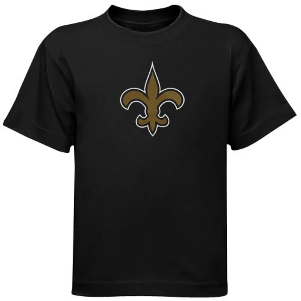 New Orleans Saints Preschool Team Logo T-Shirt - Black- 1 New Orleans Saints Preschool Team Logo T-Shirt - Black-