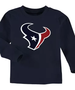 Houston Texans Toddler Team Logo Long Sleeve T-Shirt - Navy Blue