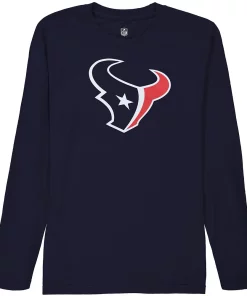 Houston Texans Youth Team Logo Long Sleeve T-Shirt - Navy Blue