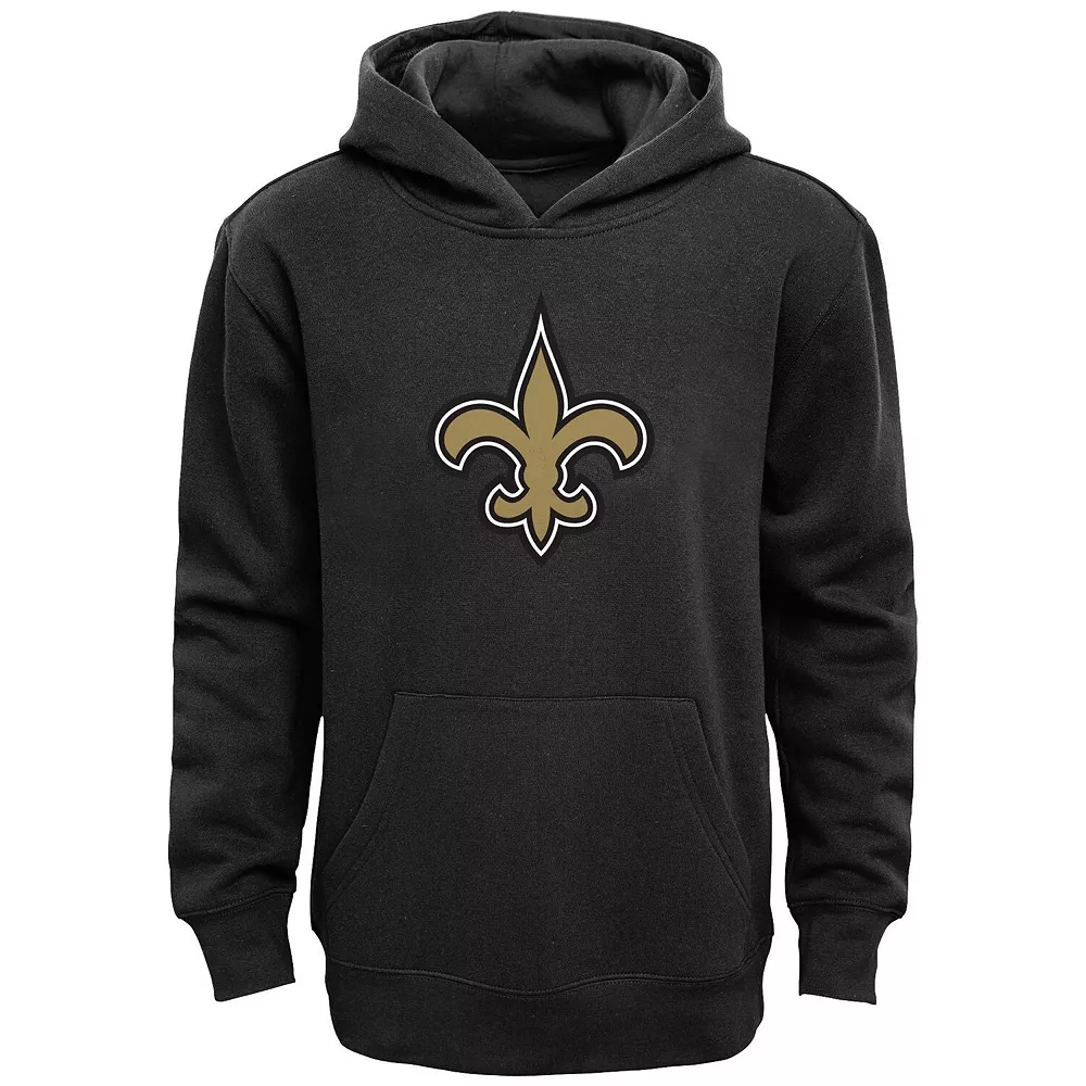 New Orleans Saints Youth Primary Logo Team Color Fleece Pullover Hoodie - Black 1 New Orleans Saints Youth Primary Logo Team Color Fleece Pullover Hoodie - Black
