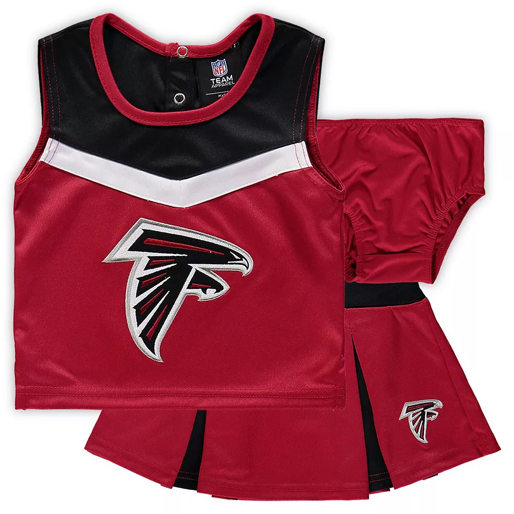Girls Preschool Red Atlanta Falcons Two-Piece Spirit Cheer Cheerleader Set With Bloomers 2 Girls Preschool Red Atlanta Falcons Two-Piece Spirit Cheer Cheerleader Set With Bloomers - Image 2