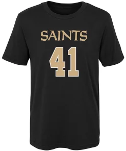 Preschool Alvin Kamara Black New Orleans Saints Mainliner Name & Number T-Shirt 5 Preschool Alvin Kamara Black New Orleans Saints Mainliner Name & Number T-Shirt -MLB Shop 4040400 ALT2