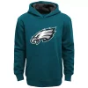 Youth Green Philadelphia Eagles Fan Gear Prime Pullover Hoodie