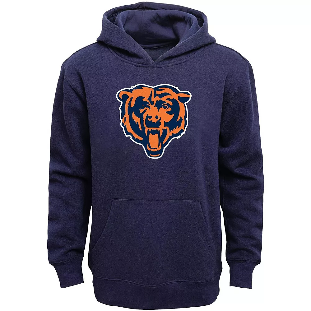 Chicago Bears Youth Primary Logo Team Color Fleece Pullover Hoodie - Navy Blue 1 Chicago Bears Youth Primary Logo Team Color Fleece Pullover Hoodie - Navy Blue
