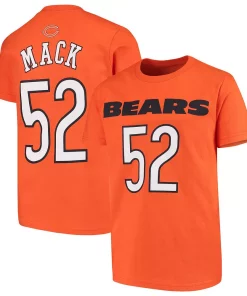 Youth Khalil Mack Orange Chicago Bears Mainliner Player Name & Number T-Shirt -MLB Shop 4049102 ALT