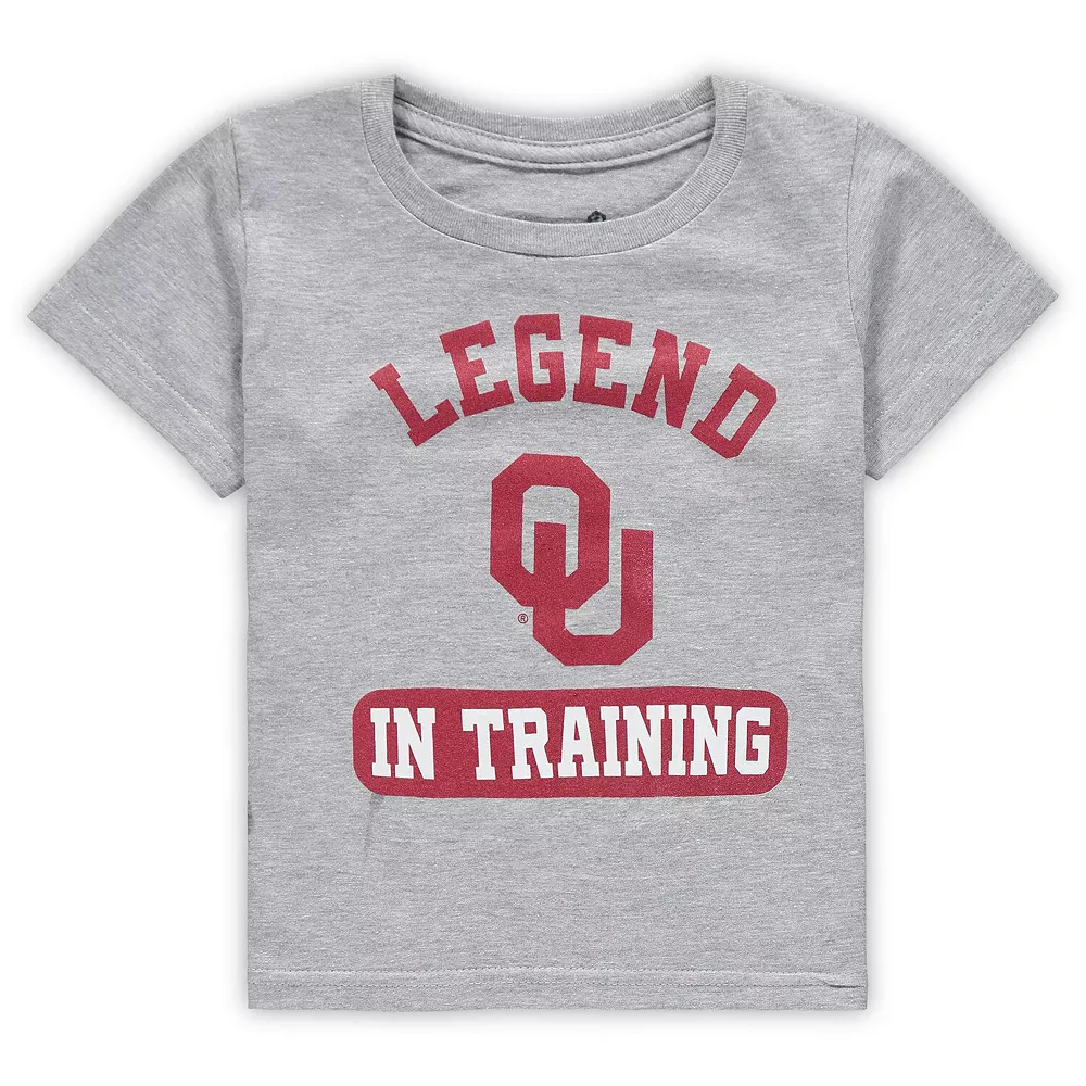 Toddler Heathered Gray Oklahoma Sooners Legend Trainer T-Shirt 1 Toddler Heathered Gray Oklahoma Sooners Legend Trainer T-Shirt