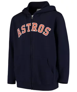Youth Navy Houston Astros Team Color Wordmark Full-Zip Hoodie 6 Youth Navy Houston Astros Team Color Wordmark Full-Zip Hoodie -MLB Shop 4055613 ALT2