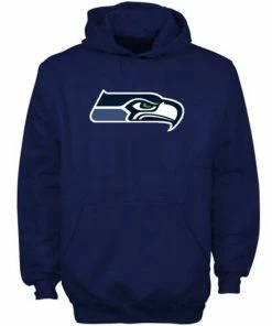 Seattle Seahawks Youth Primary Logo Fleece Hoodie - College Navy