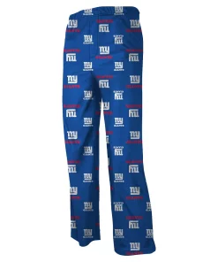 New York Giants Youth All Over Print Lounge Pants - Royal Blue