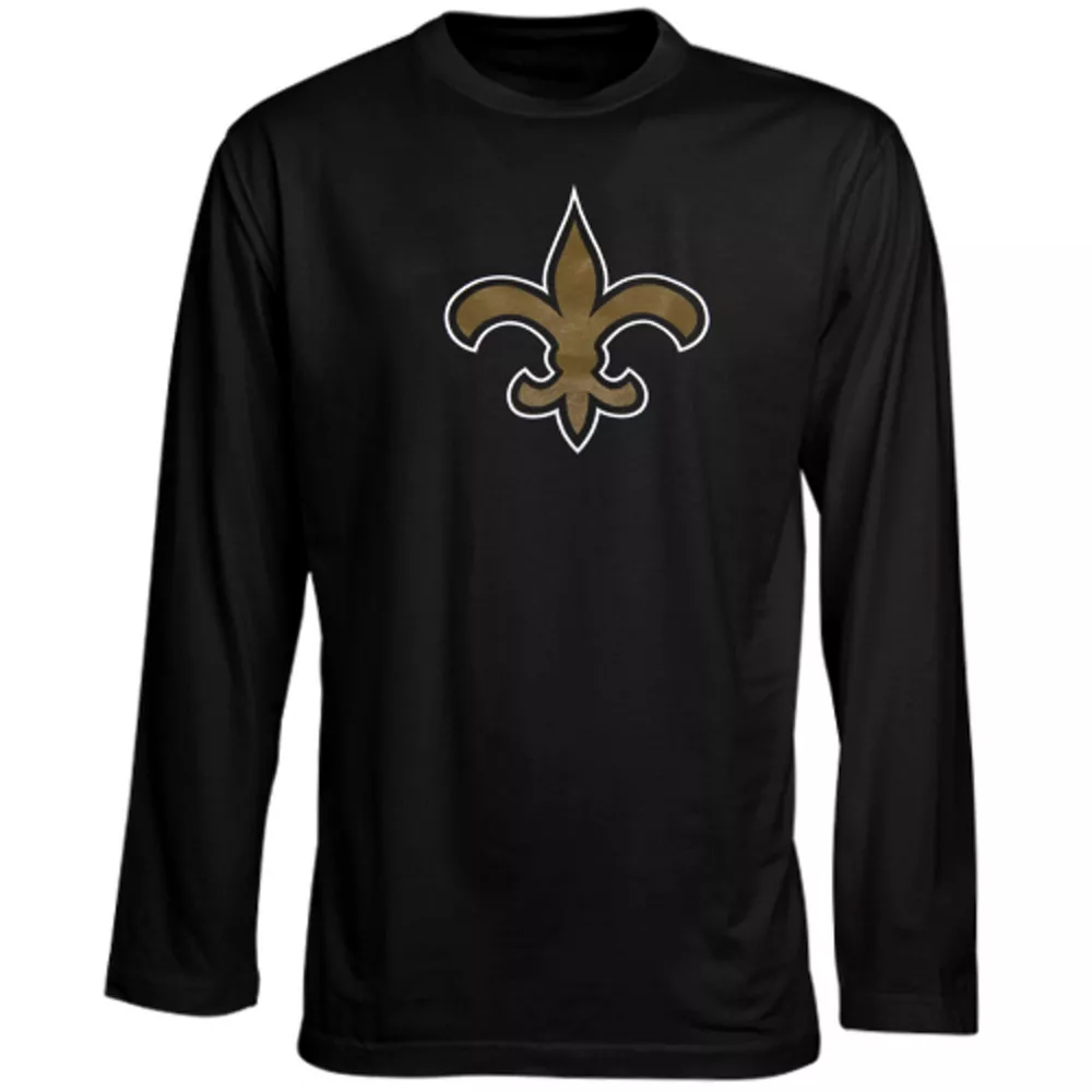 New Orleans Saints Preschool Team Logo Long Sleeve T-Shirt - Black 1 New Orleans Saints Preschool Team Logo Long Sleeve T-Shirt - Black