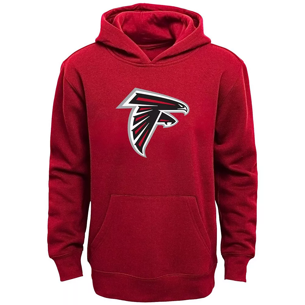 Youth Red Atlanta Falcons Team Logo Pullover Hoodie 1 Youth Red Atlanta Falcons Team Logo Pullover Hoodie