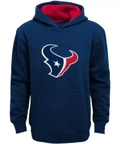 Youth Navy Houston Texans Fan Gear Prime Pullover Hoodie -MLB Shop 4064572 ALT