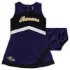 Girls Toddler Purple Baltimore Ravens Cheer Captain Jumper Dress
