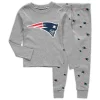 Toddler Heathered Gray New England Patriots Sleep Set