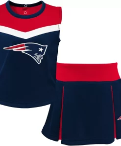 Youth Navy/Red New England Patriots Two-Piece Spirit Cheerleader Set