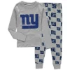 Toddler Heathered Gray New York Giants Sleep Set