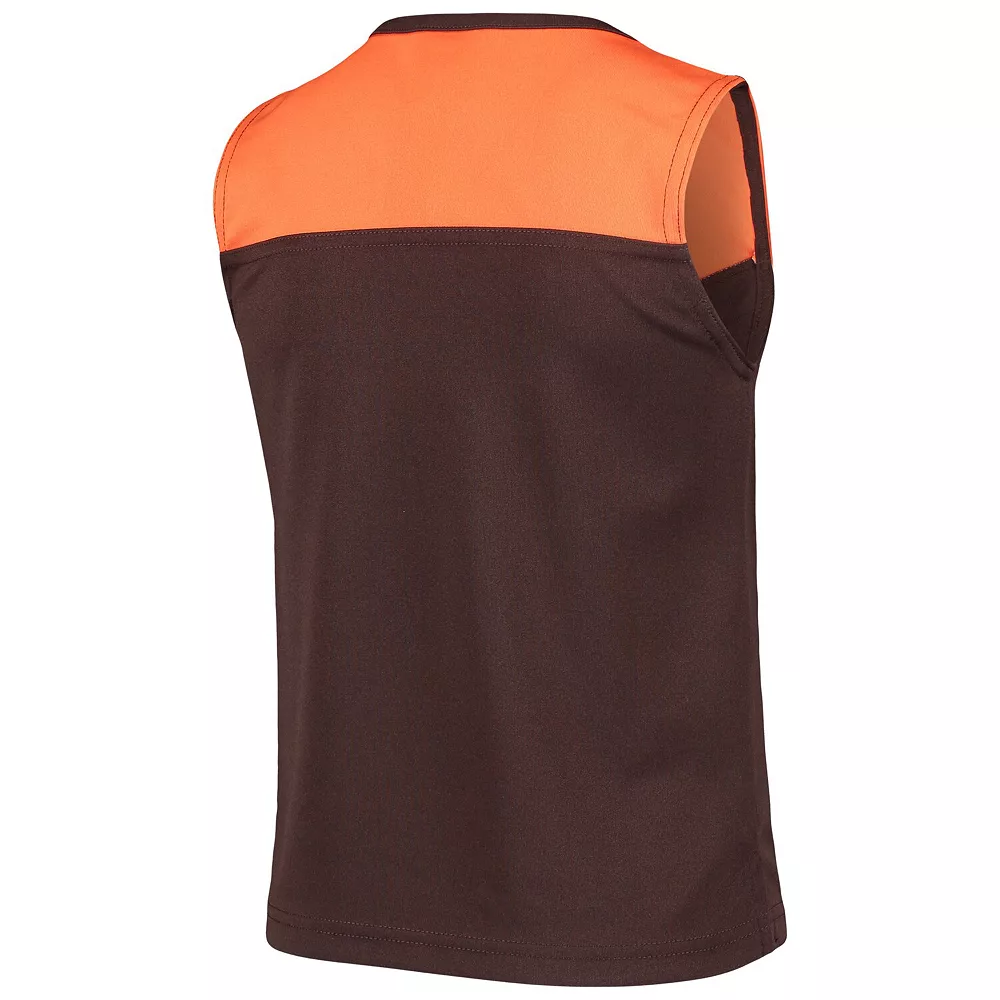 Girls Youth Brown/Orange Cleveland Browns Two-Piece Spirit Cheerleader Set 4 Girls Youth Brown/Orange Cleveland Browns Two-Piece Spirit Cheerleader Set - Image 4
