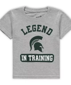 Toddler Heathered Gray Michigan State Spartans Legend Trainer T-Shirt