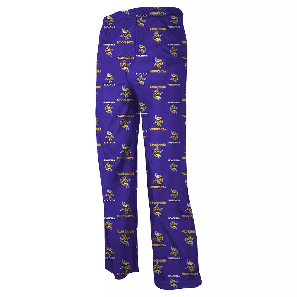 Preschool Purple Minnesota Vikings Allover Logo Printed Pants 2 Preschool Purple Minnesota Vikings Allover Logo Printed Pants - Image 2