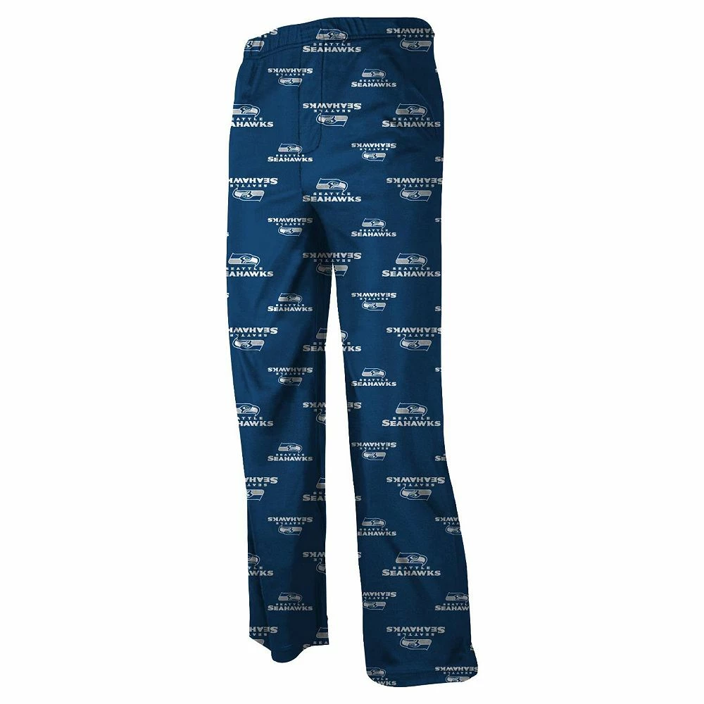 Seattle Seahawks Preschool Allover Logo Flannel Pajama Pants - Navy Blue 1 Seattle Seahawks Preschool Allover Logo Flannel Pajama Pants - Navy Blue