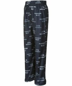 Alternative view of Seattle Seahawks Preschool Allover Logo Flannel Pajama Pants - Navy Blue