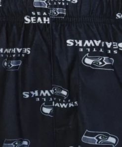 Seattle Seahawks Preschool Allover Logo Flannel Pajama Pants - Navy Blue 5 Seattle Seahawks Preschool Allover Logo Flannel Pajama Pants - Navy Blue -MLB Shop 4074739 ALT2